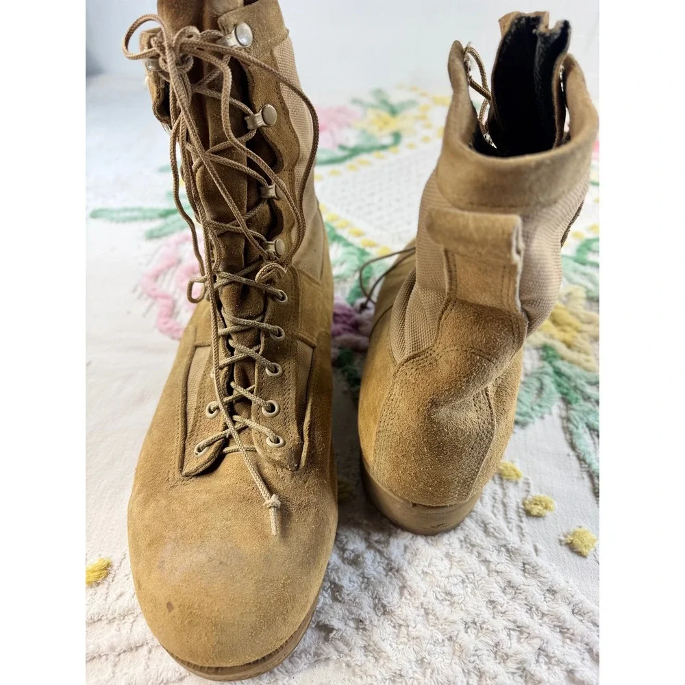 Belleville 300 TROP ST Gore-Tex Military Boots Tan Suede Vibram Mens 12W USA